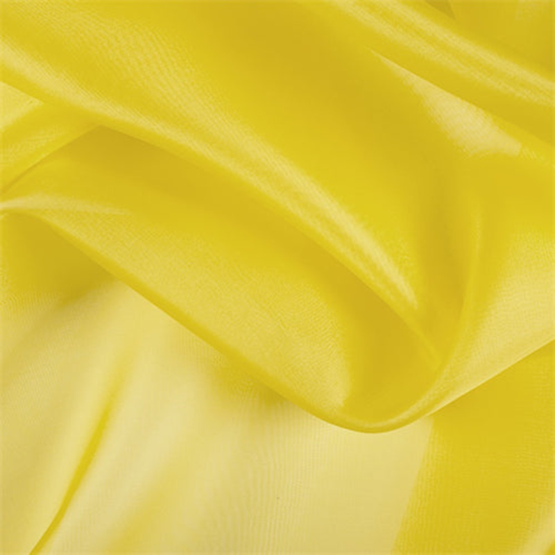 Runway Silks Bright Yellow Silk Organza Fabric – Reorderable