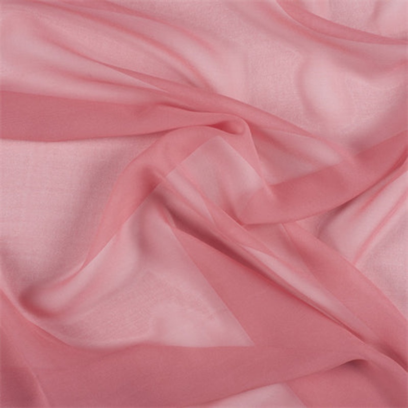 Runway Silks Coral Silk Chiffon Fabric – Reorderable