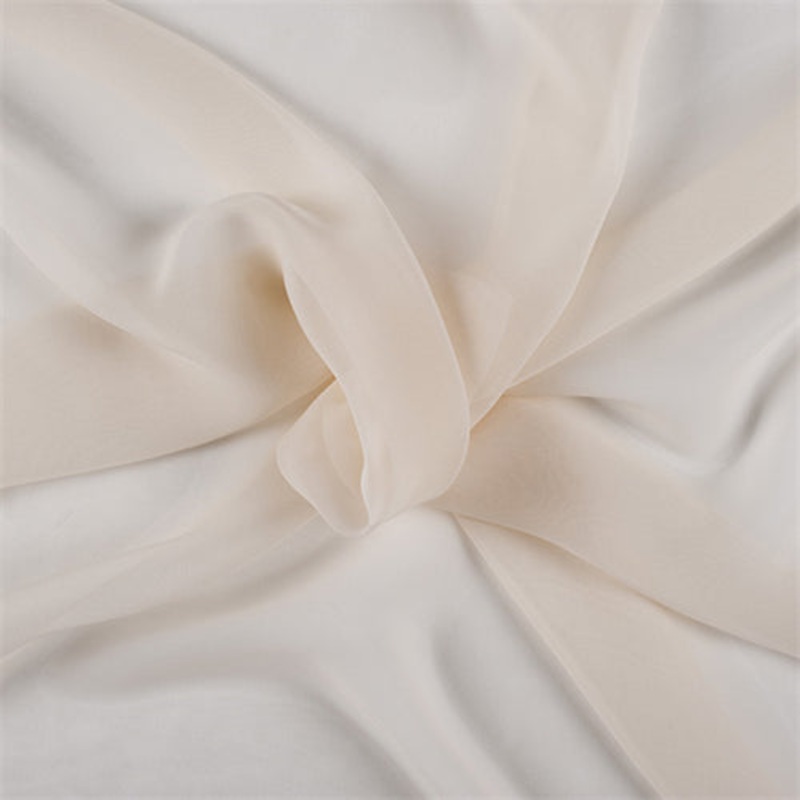 Runway Silks Cream Wide Silk Chiffon Fabric – Reorderable