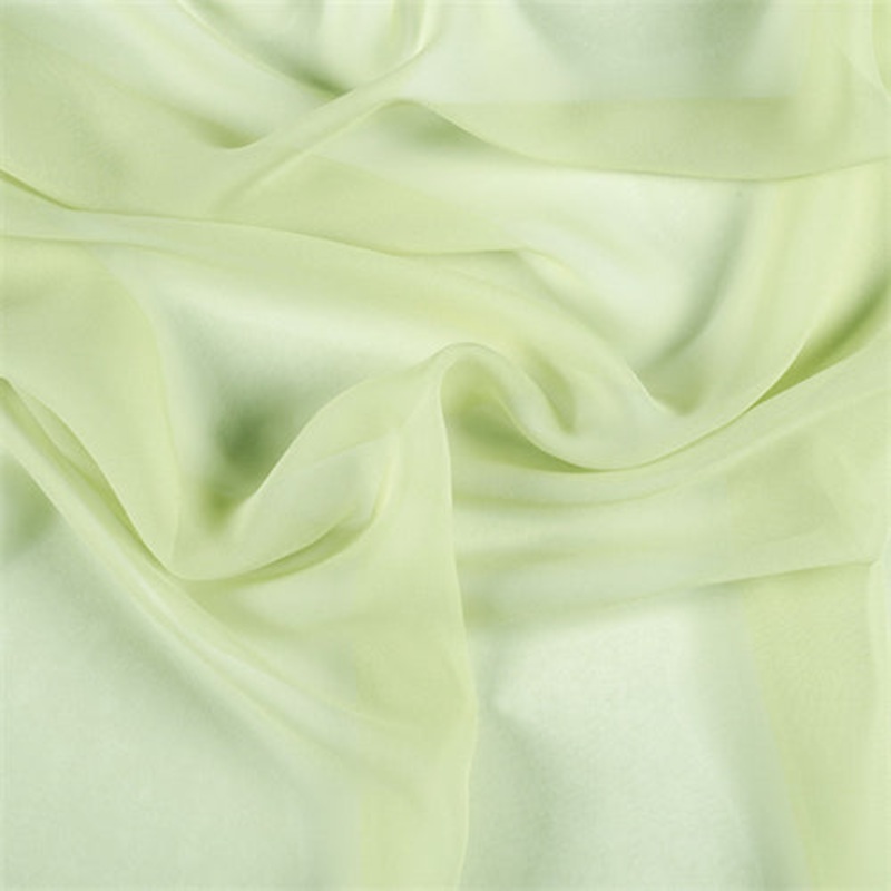 Runway Silks Peridot Wide Silk Chiffon Fabric – Reorderable