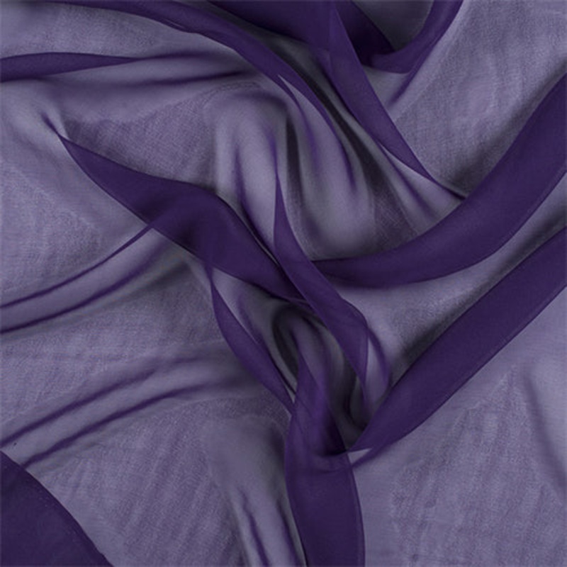 Runway Silks Purple Silk Chiffon Fabric – Reorderable