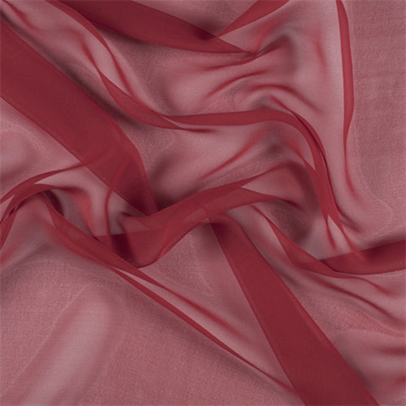 Runway Silks Red Silk Chiffon Fabric – Reorderable