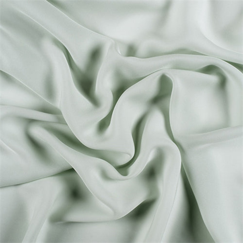 Runway Silks Sage Silk Double Georgette Fabric – Reorderable