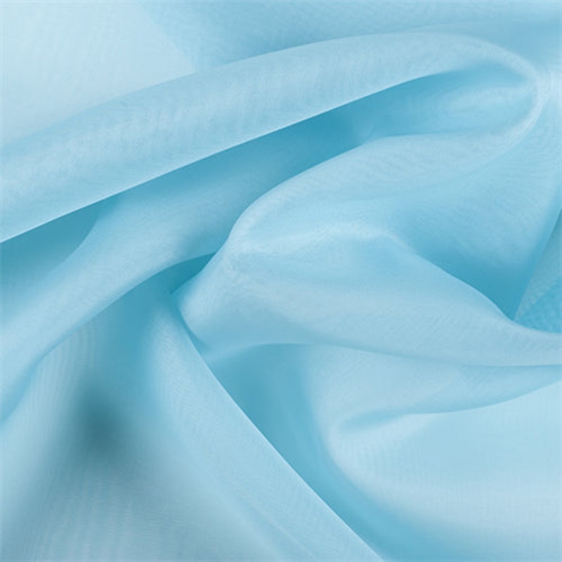 Runway Silks Aqua Silk Organza Fabric – Reorderable