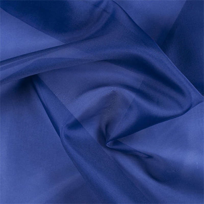 Runway Silks Blue Silk Organza Fabric – Reorderable