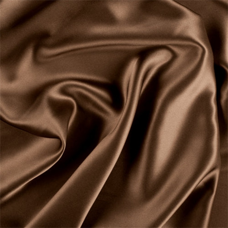 Runway Silks Brown Stretch Silk Charmeuse Fabric – Reorderable