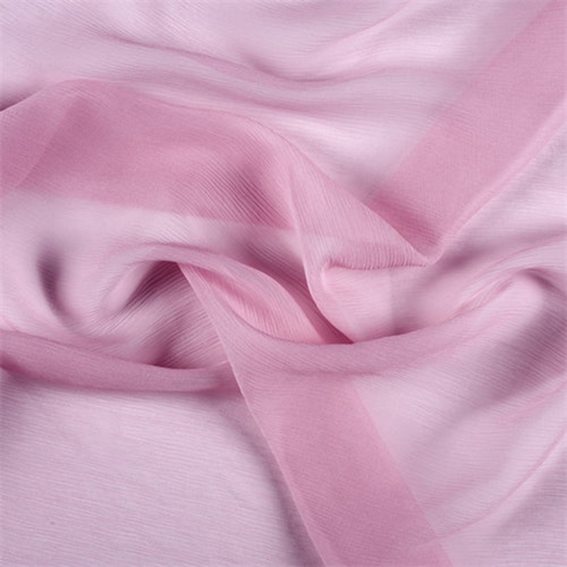 Runway Silks Bubble Gum Crinkled Silk Chiffon Fabric – Reorderable