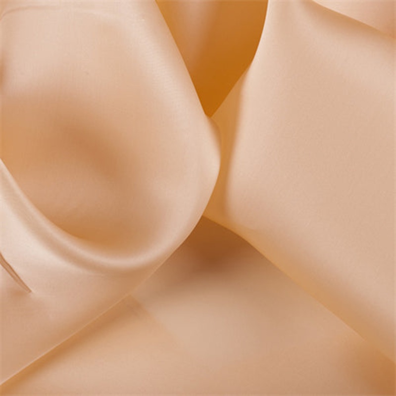 Runway Silks Peach Silk Satin Organza Fabric – Reorderable