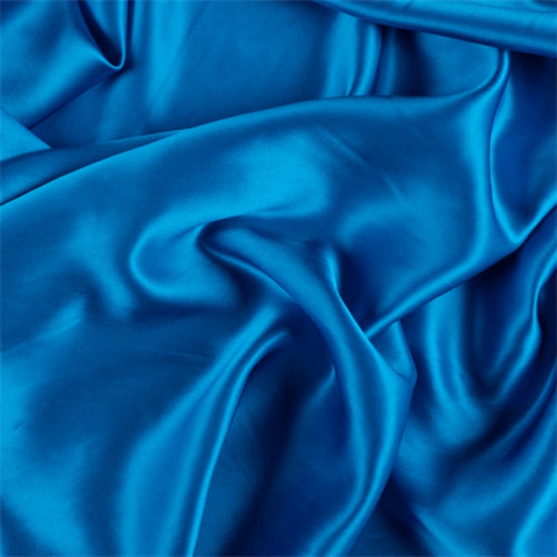 Runway Silks Bright Blue Stretch Silk Charmeuse Fabric – Reorderable