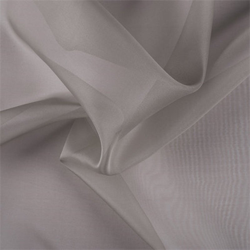 Runway Silks Taupe Silk Organza Fabric – Reorderable