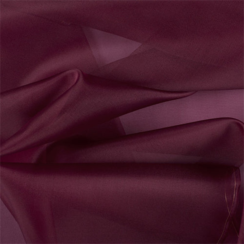 Runway Silks Wine Silk Organza Fabric – Reorderable