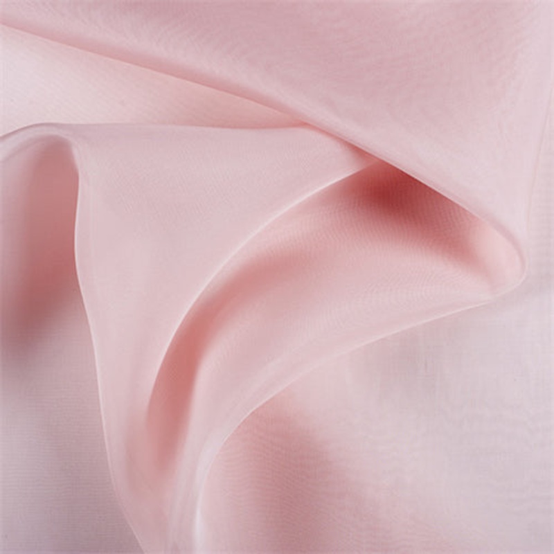 Runway Silks Blush Pink Silk Organza Fabric – Reorderable