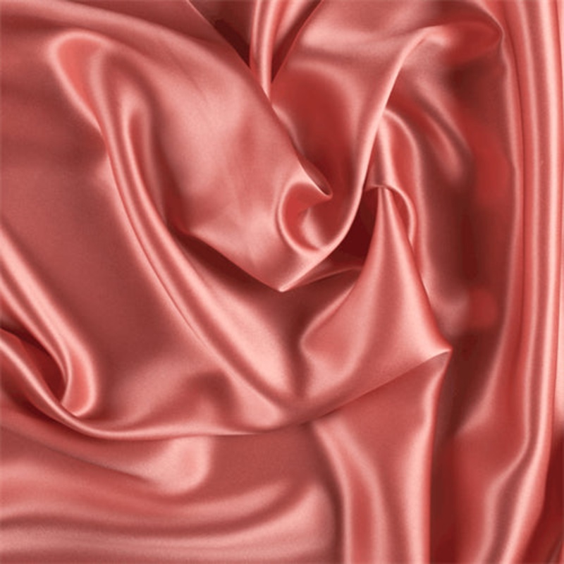 Runway Silks Coral Orange Silk Charmeuse Fabric – Reorderable