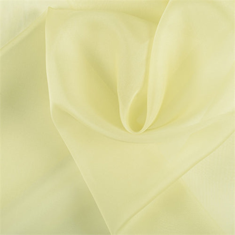 Runway Silks Peridot Silk Organza Fabric – Reorderable