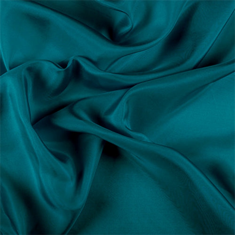 Runway Silks Teal Silk Habotai Fabric – Reorderable