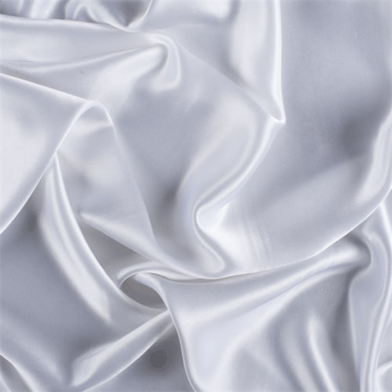 Runway Silks White Stretch Silk Charmeuse Fabric – Reorderable