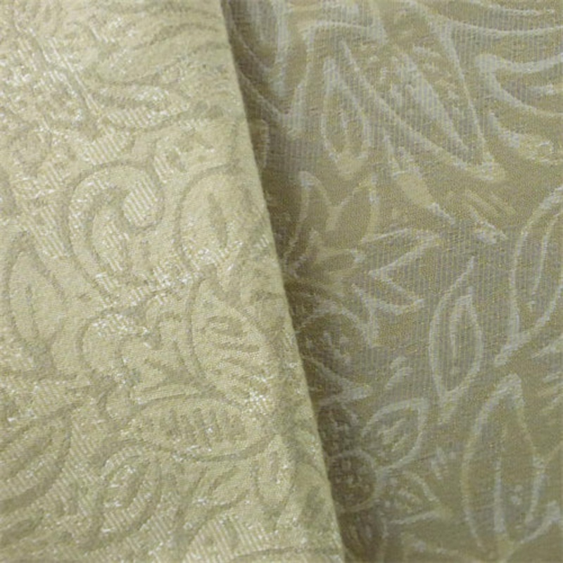 Beige/Ivory Floral Jacquard Home Decorating Fabric