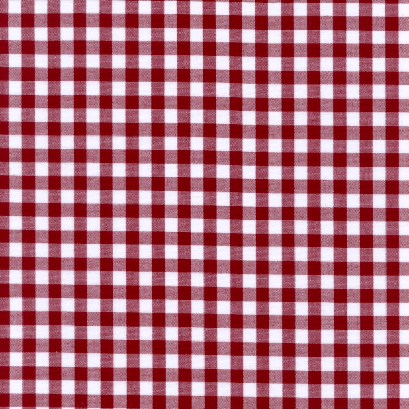 Berry 1/4 Inch Gingham Fabric – Reorderable