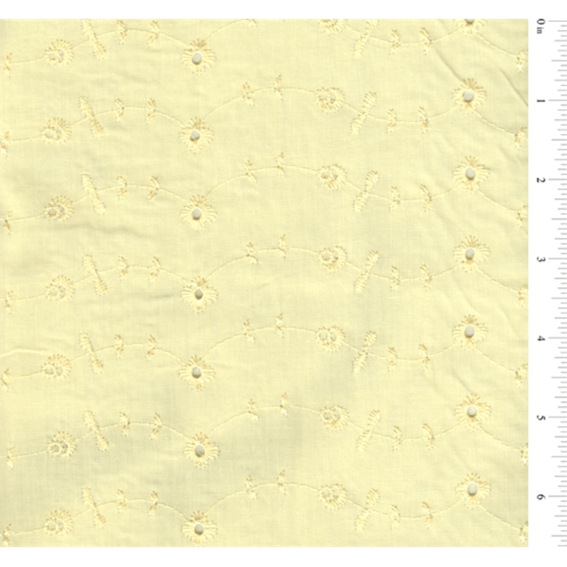 Yellow Eyelet Fabric – Reorderable