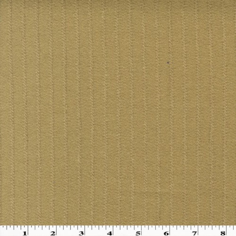 Almond Beige Wool Blend Stripe Textured Woven Jacketing Fabric