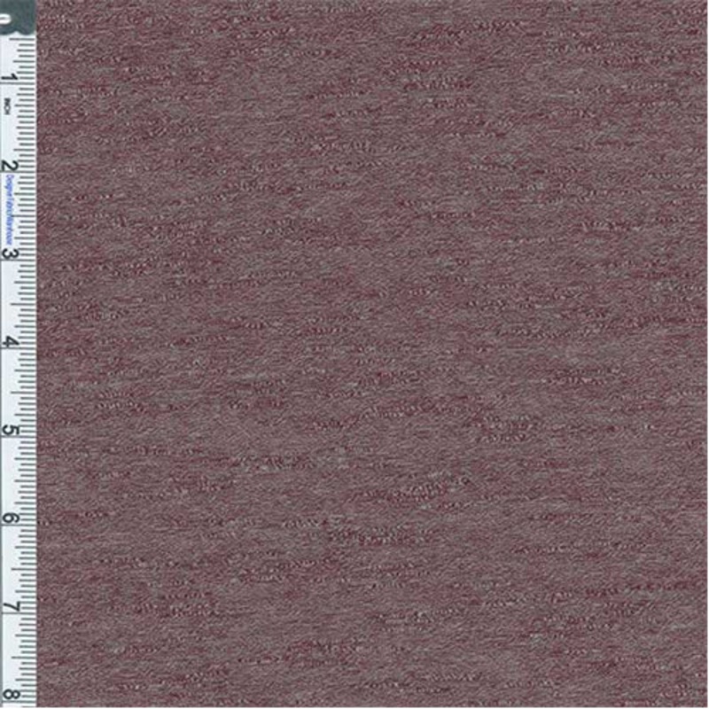 Wine Marled Slub Jersey Knit Fabric