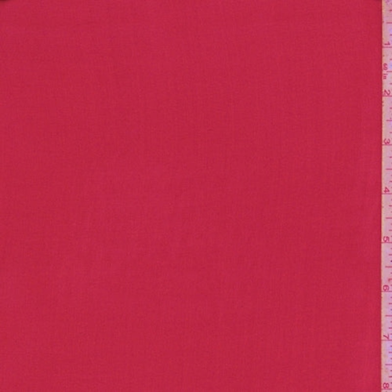 Berry Red Silk Chiffon Fabric