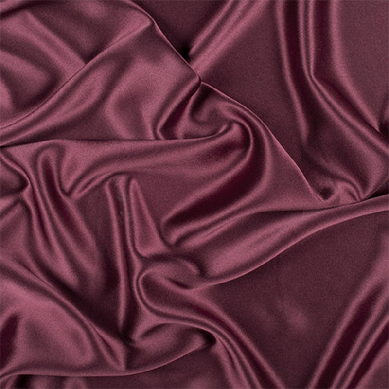 Runway Silks Wine Silk Crepe Back Satin Fabric – Reorderable