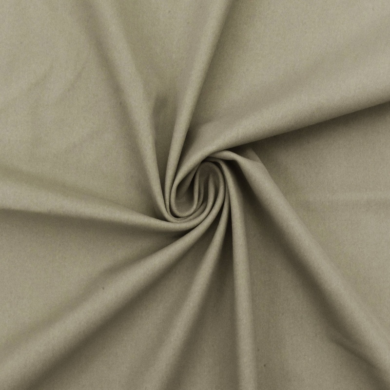 Beige Famous Maker Double Sided Stretch Tricot Yoga Activewear Knit Fabric