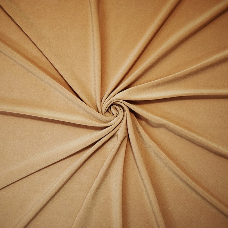 Beige Poly Stretch Spandex ITY Jersey Knit Fabric