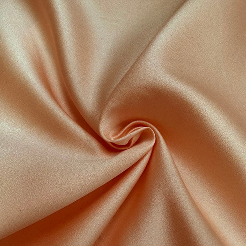 Apricot Marquis Satin Fabric