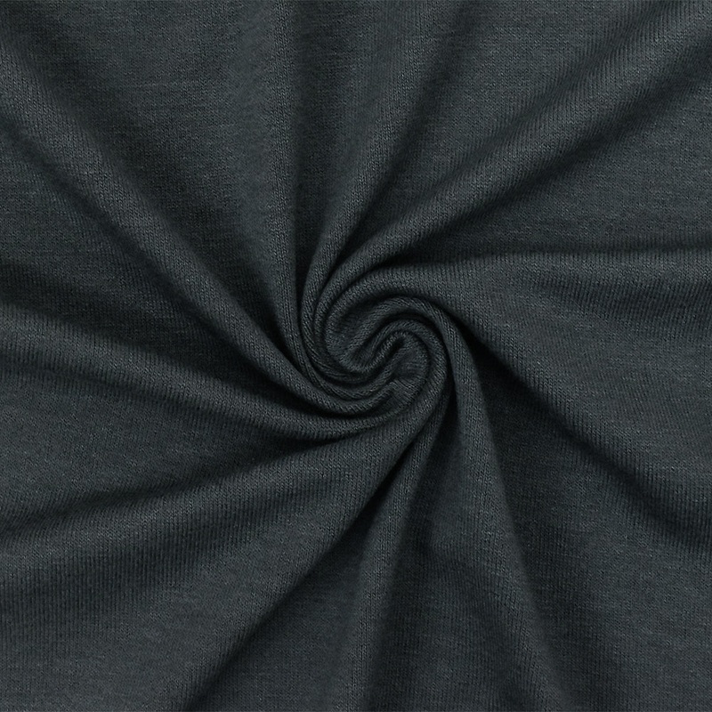 Anchor Gray Solid Stretch Jersey Knit Fabric