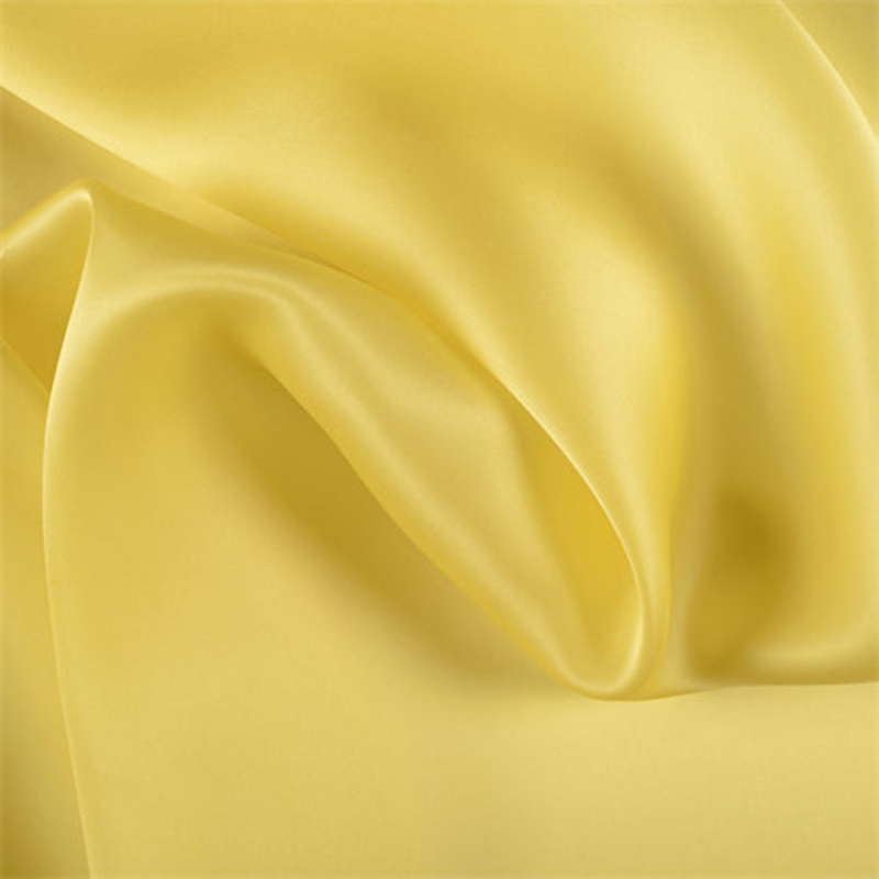 Runway Silks Bright Yellow Silk Satin Organza Fabric – Reorderable