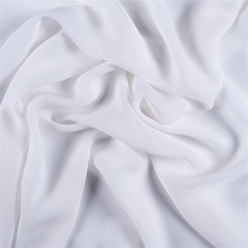 Runway Silks White Silk Double Georgette Fabric – Reorderable