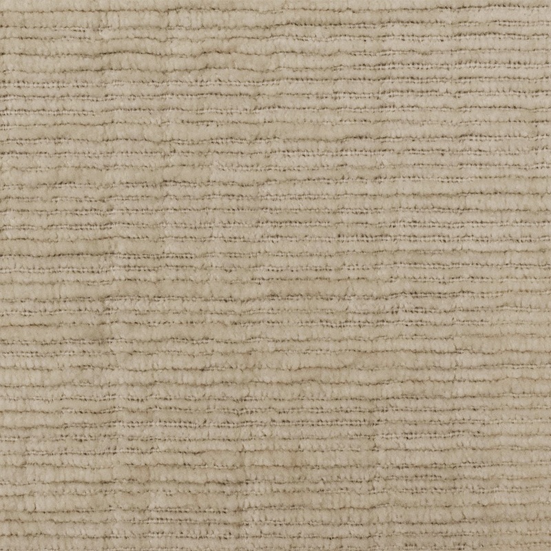 Beige Stripe Poly Slub Texture Chenille Woven Home Decorating Fabric