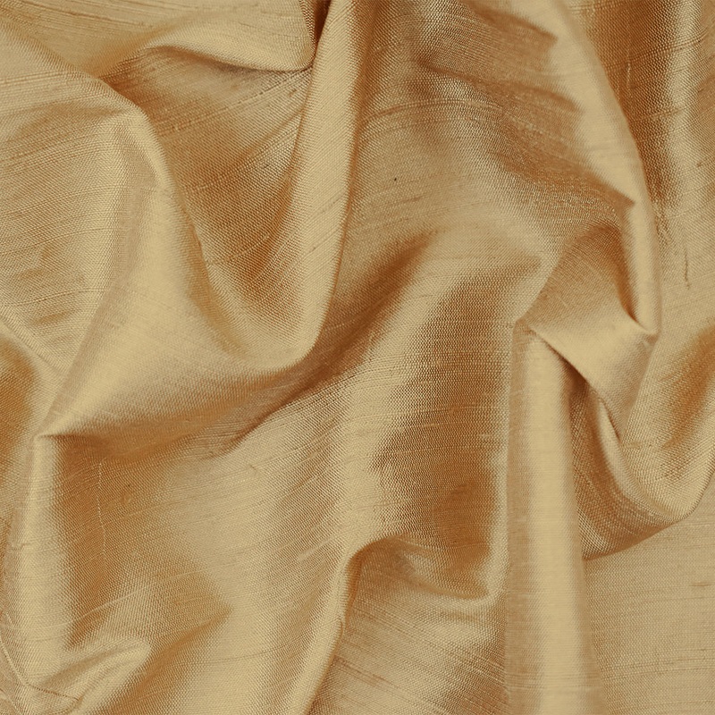 Beige Silk Iridescent Dupioni Woven Fabric