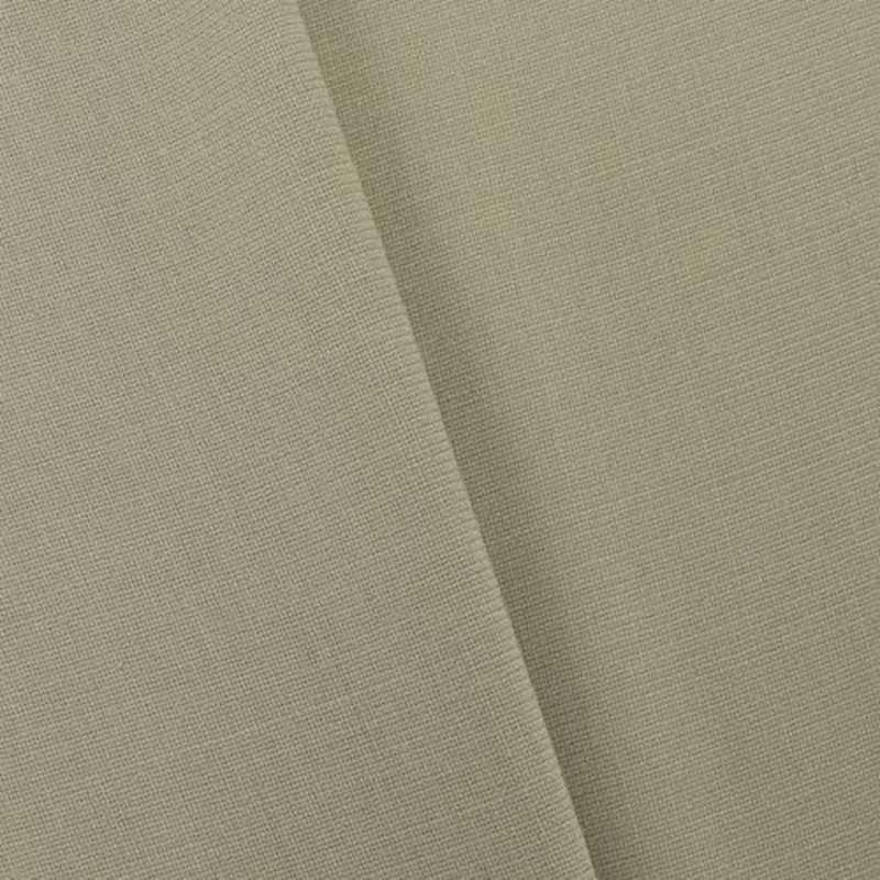 1 1/2 YD PC-Beige Tropical Wool Blend Semi-Opaque Basketweave Shirting Fabric
