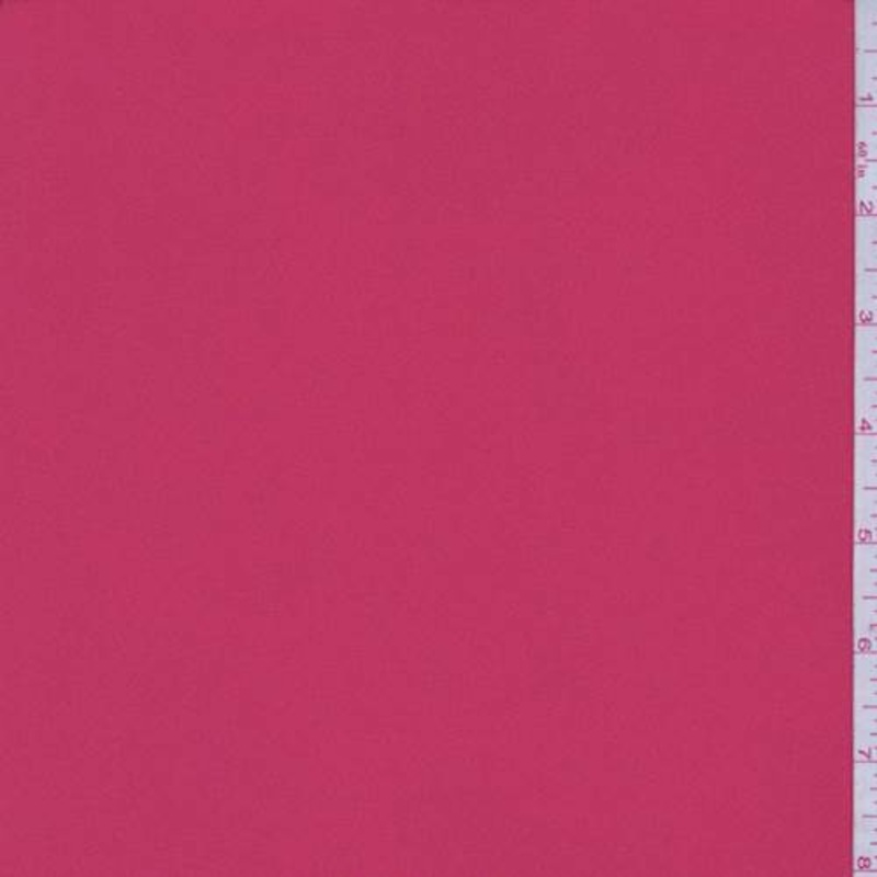 1 1/8 YD PC-Rouge Red Polyester Crepe Fabric