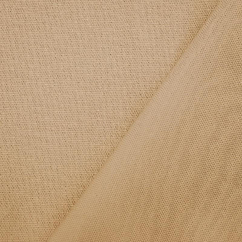 Beige 8 oz. Solid Cotton Canvas Woven Fabric