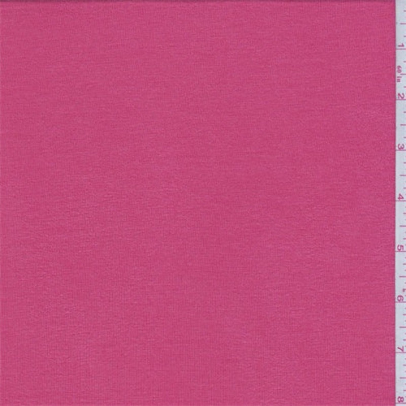 1 1/2 YD PC-Coral Rayon Jersey Knit Fabric