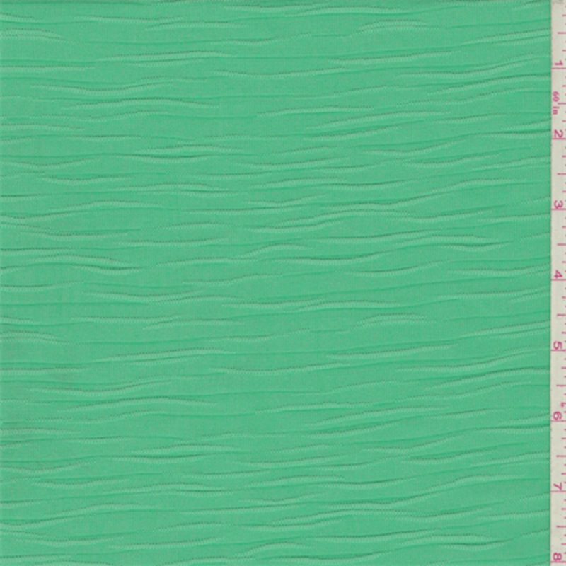 1 5/8 YD PC-Dark Mint Green Jacquard Activewear Fabric