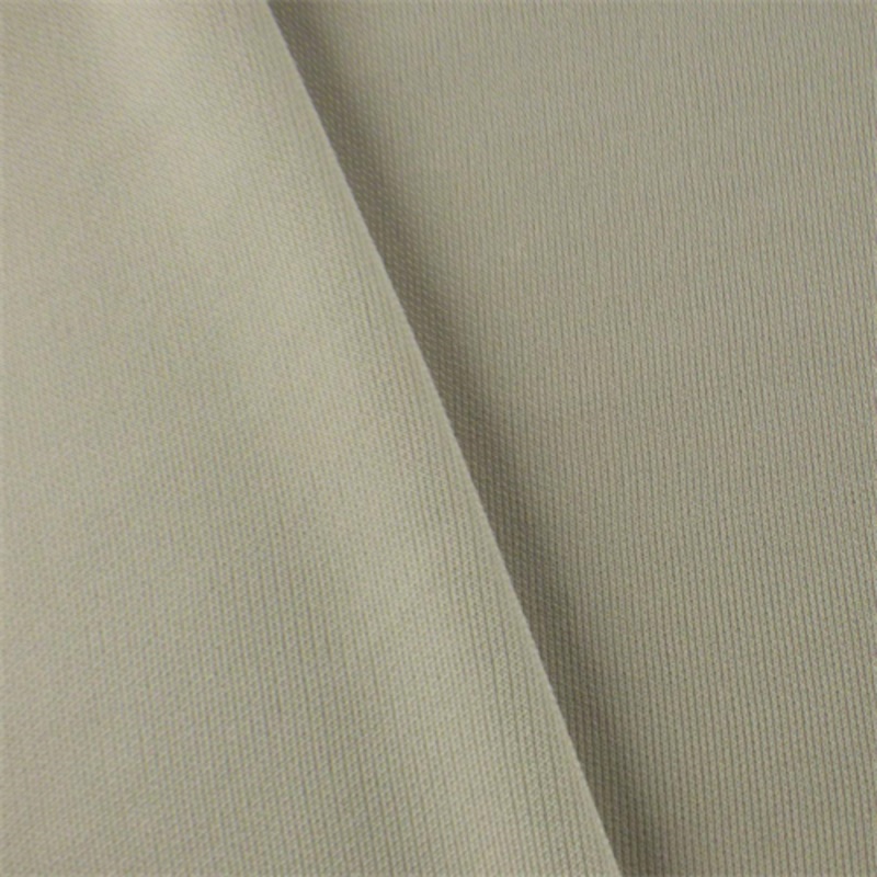 1 7/8 YD PC-Clay Gray Matte Jersey Fabric