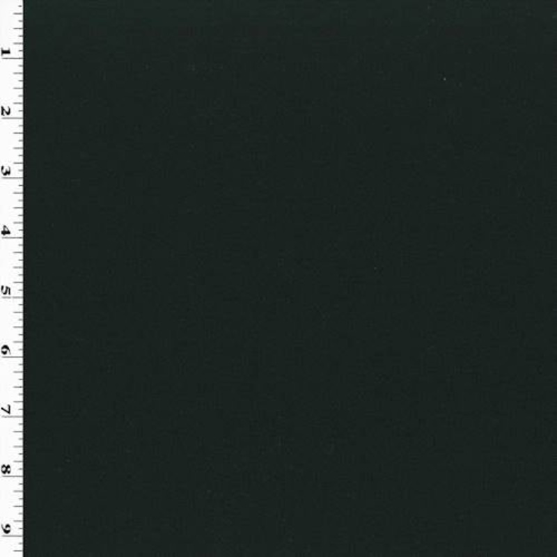 1 3/8 YD PC-Pitch Black Wool Blend Twill Shirting Fabric