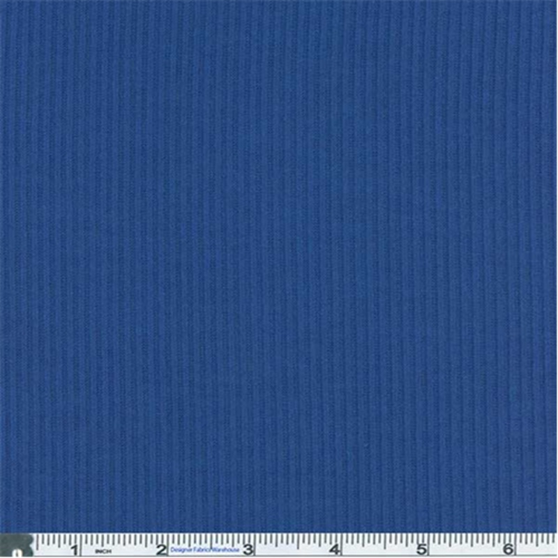 1 5/8 YD PC-Blue Rib Sweater Knit Fabric