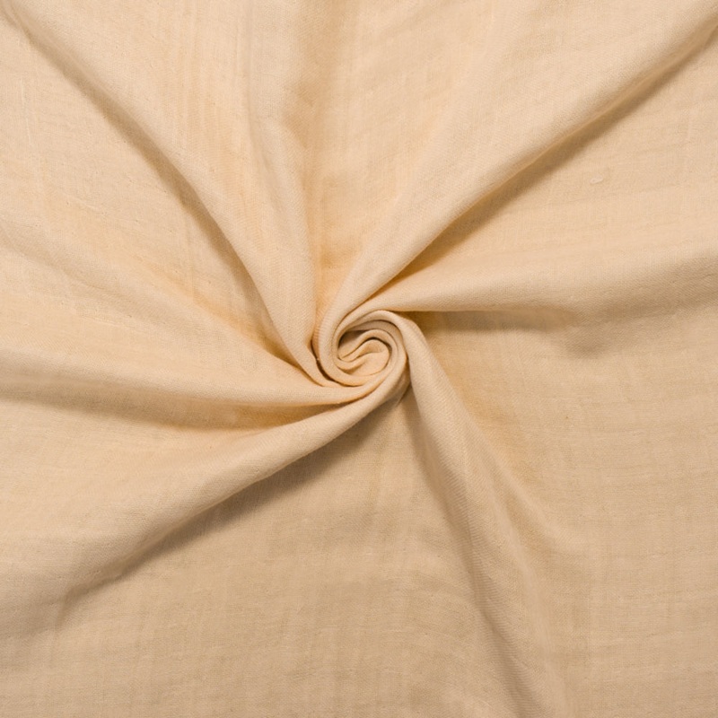 Beige Cotton Triple Gauze Woven Fabric