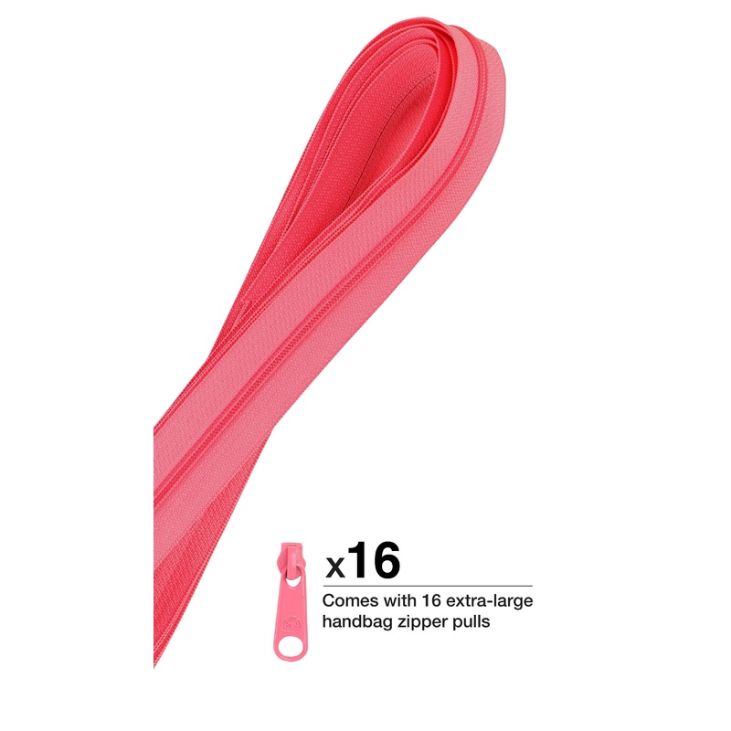 Zippers by the Yard Coral