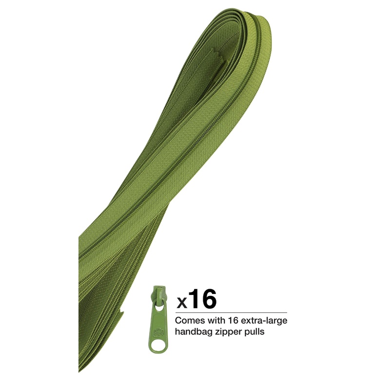 Zippers by the Yard Olive