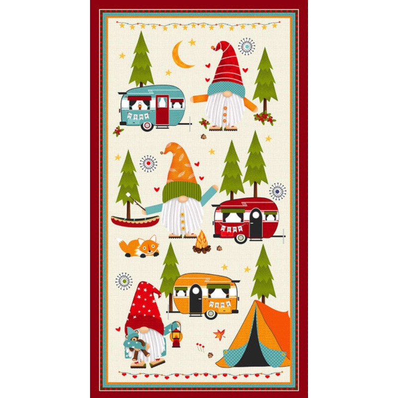 Camping Gnomes 8258P-33 24″ Panel