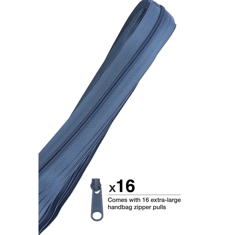 Zippers by the Yard Country Blue