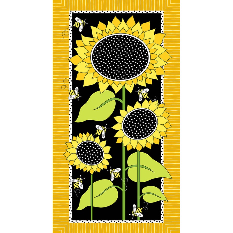 Sunflowers and Honey 24″ Panel