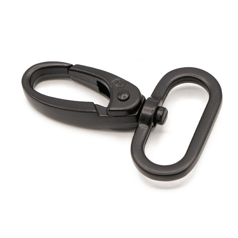 Hardware 1″ Swivel Hooks–Black Metal